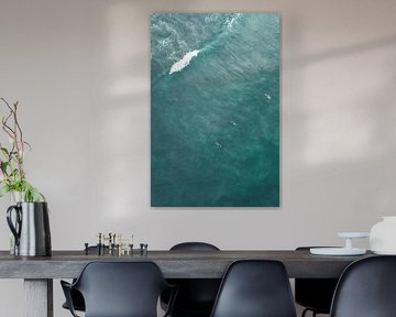 Surfers dans la mer | photographie de voyage | Ahangama Sri Lanka