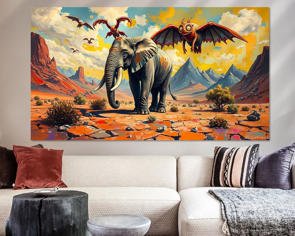 Example of the artwork in a room