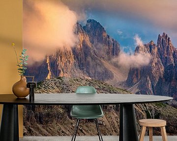 Cadini Group at sunset by Martin Wasilewski