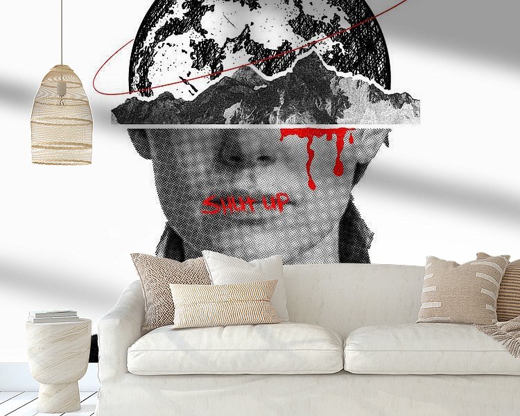 Example of the artwork in a room