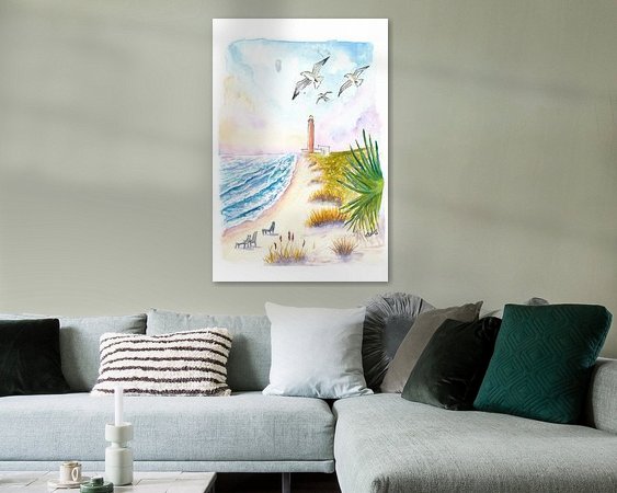Example of the artwork in a room