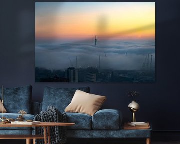 Rotterdam dans le brouillard