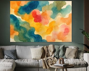 Flowing watercolour surfaces and contrast by Art & Soul Creations