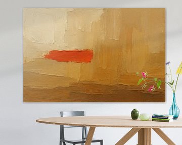 Warm abstract work with accent by Art & Soul Creations