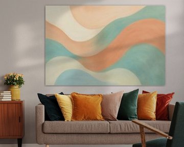 Organic waves in calm tones by Imperial Art House