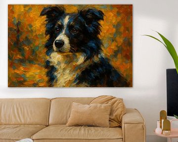 Hundeporträt in satten Herbsttönen von Imperial Art House