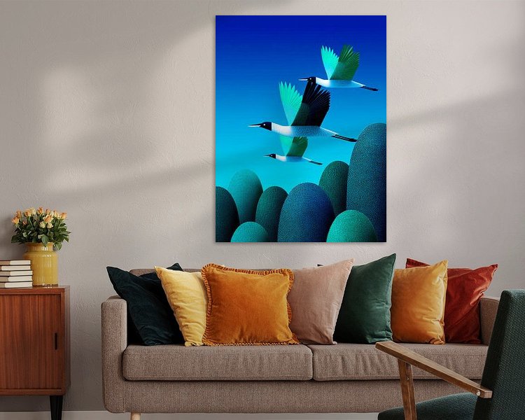 Example of the artwork in a room