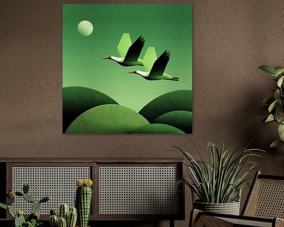 Example of the artwork in a room