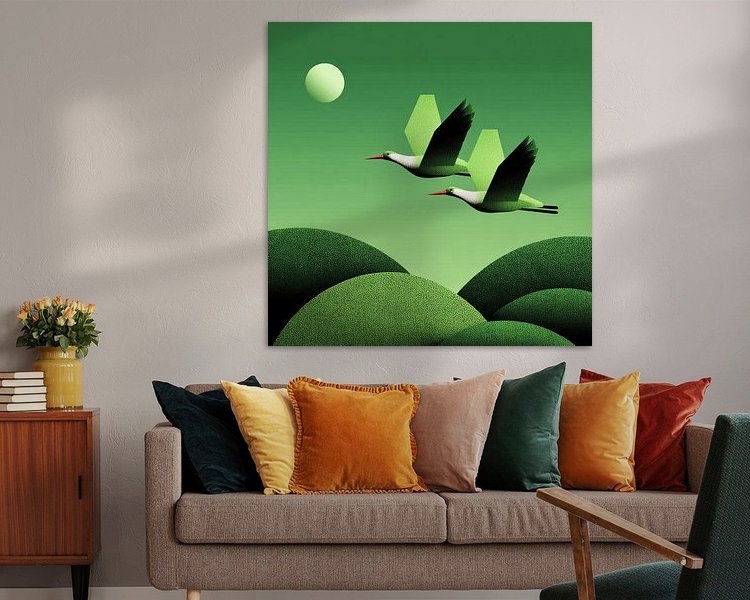 Example of the artwork in a room