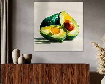 Avocado Stilllife Calm by Nomo.Art