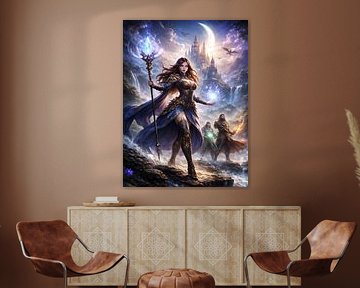 De Maangebonden Tovenares en de Dageraad van het Arcane Lot van Muhammad Ida Bagus Sadewa