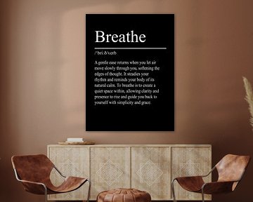Breathe Definition - Black by WordsThatInspire