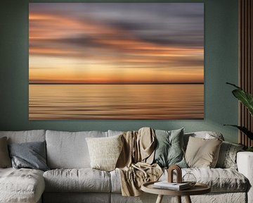 Abstraction sunset by Dieter Walther