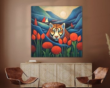 Hidden tiger by Jutta Maria Pusl