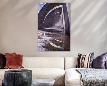 Playing with light in the breakwater by Willemijn Wolthaus