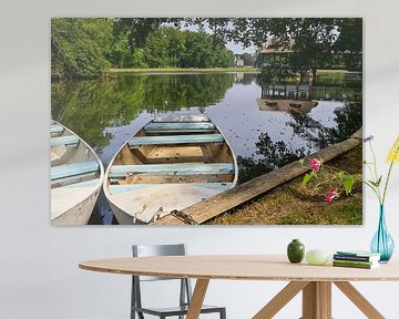 Blick auf den Ruderteich im Wald von Peerdsbos