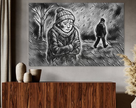 Example of the artwork in a room