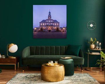 Maastricht Town Hall at night by Monique van Helden