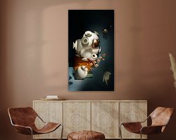 Example of the artwork in a room