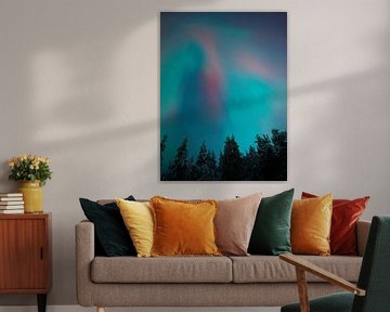Danse des aurores boréales en Laponie sur Anniek Snoeijs