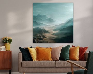 Vallée de la lumière bleue sur Femea Stille Landschappen