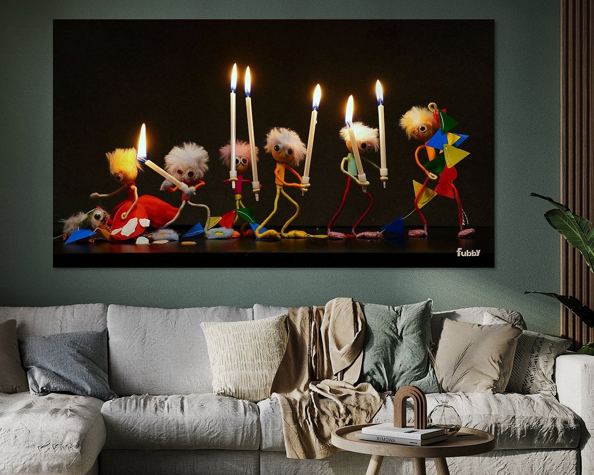 Example of the artwork in a room