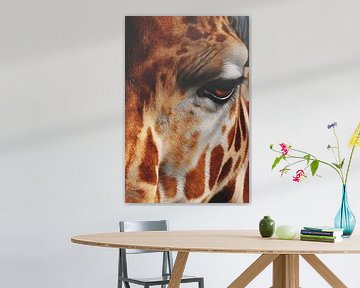 Giraffenauge im Fokus Flecken der Stille von Eva Lee