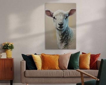 Agneau en lumière douce Portrait d'innocence et de chaleur