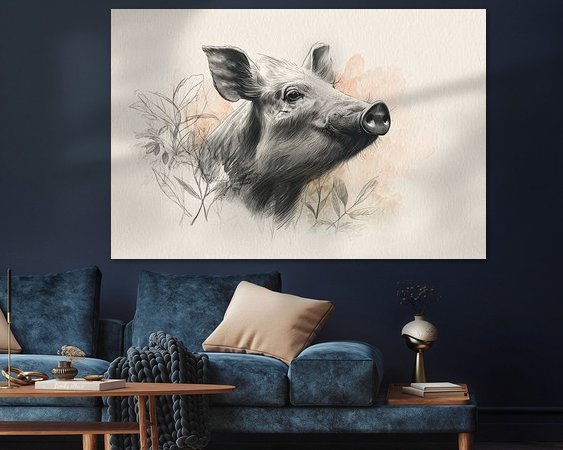 Example of the artwork in a room