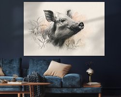 Example of the artwork in a room