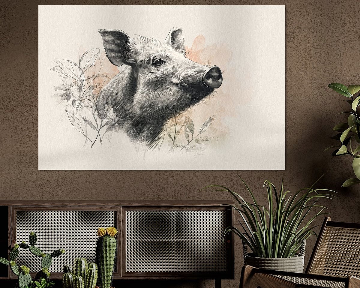 Example of the artwork in a room