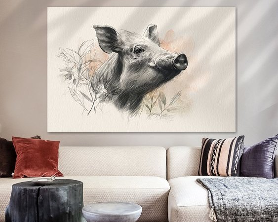 Example of the artwork in a room