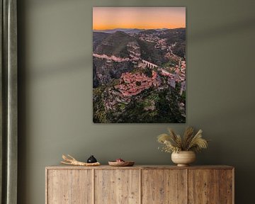 Èze at Sunset - Medieval Mountain Village on the Côte d'Azur by Ewold Kooistra