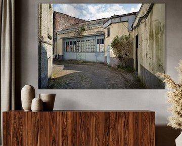 Verlassener Innenhof in Gent