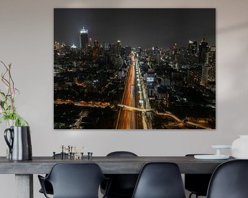 Bangkok by Night - Sentiers lumineux à travers la métropole sur Ewold Kooistra