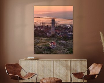 Brandaris by Evening Light - Keeper of Terschelling by Ewold Kooistra