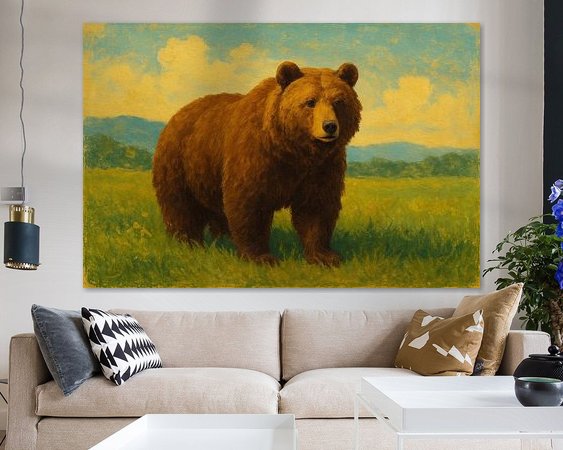 Example of the artwork in a room