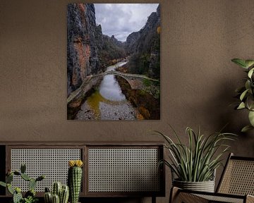 Timeless Bridge in the Zagori Gorge, Greece by Ewold Kooistra
