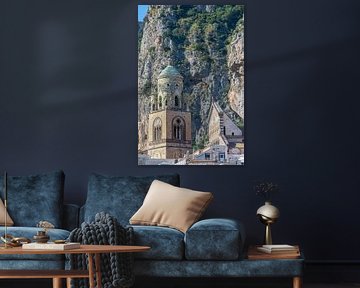 Amalfi Cathedral against a spectacular rocky backdrop by t.ART