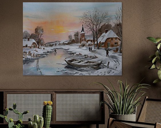 Example of the artwork in a room