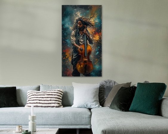 Example of the artwork in a room