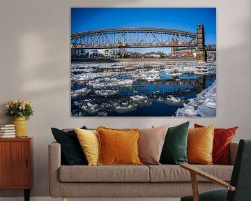 Magdeburg - Ice floes on the Elbe by t.ART