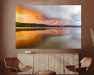 Sonnenuntergang über dem See