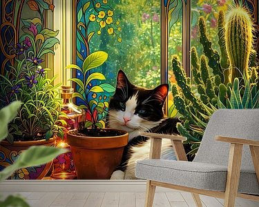 Example of the artwork in a room