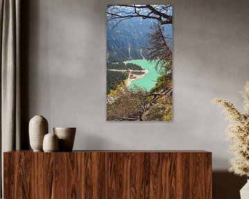 Le lac Plansee près de Reutte, avec ses eaux turquoises et son décor de montagnes alpines. sur Miriam Schwarzfischer Fotografie