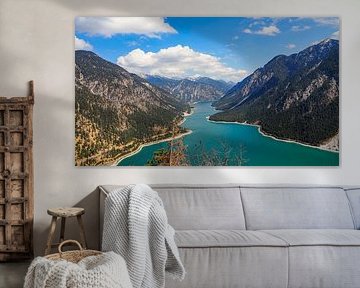 Le lac Plansee près de Reutte, avec ses eaux turquoises et son décor de montagnes alpines. sur Miriam Schwarzfischer Fotografie