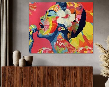 Example of the artwork in a room