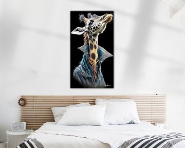 giraffe portrait by Gelissen Artworks