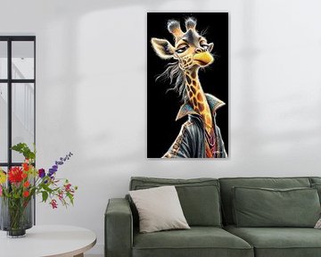 giraffe portrait by Gelissen Artworks
