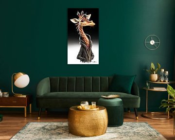 giraffe portrait by Gelissen Artworks